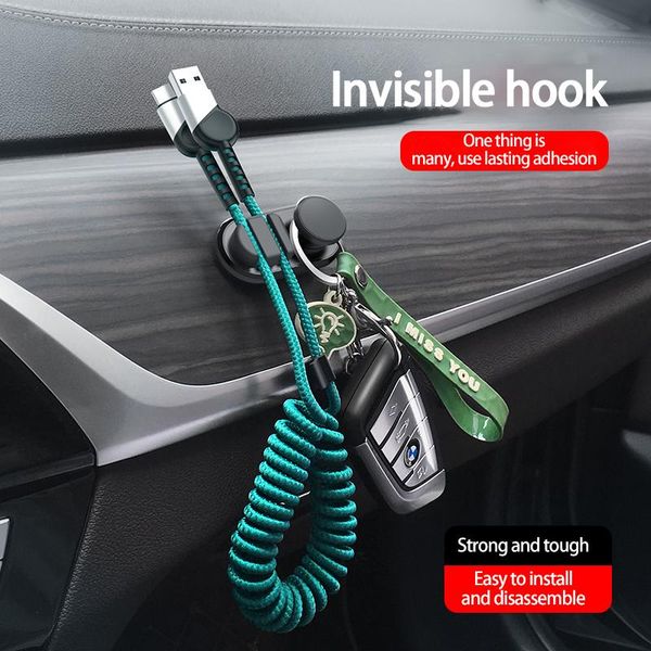 

interior decorations pasted storage data line hook mask key for car/home color