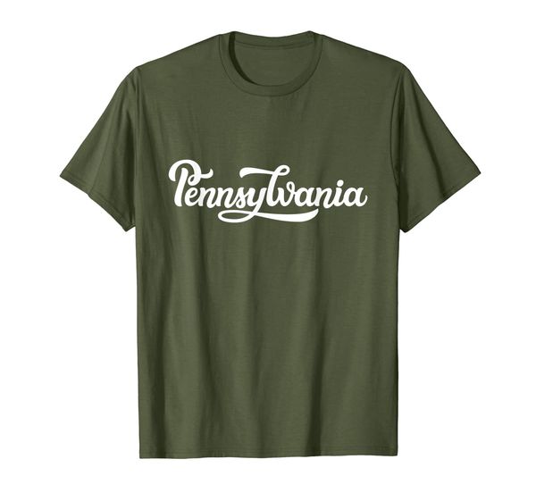 

pennsylvania american state shirt gift retro t-shirt, White;black
