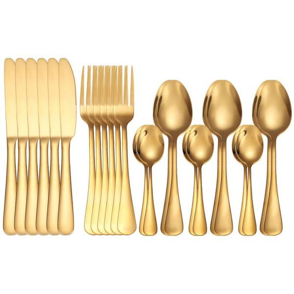 

tablewellware kitchen set 24 pcs spoon fork knife stainless steel cutlery dinner dinnerware sets tableware box gift