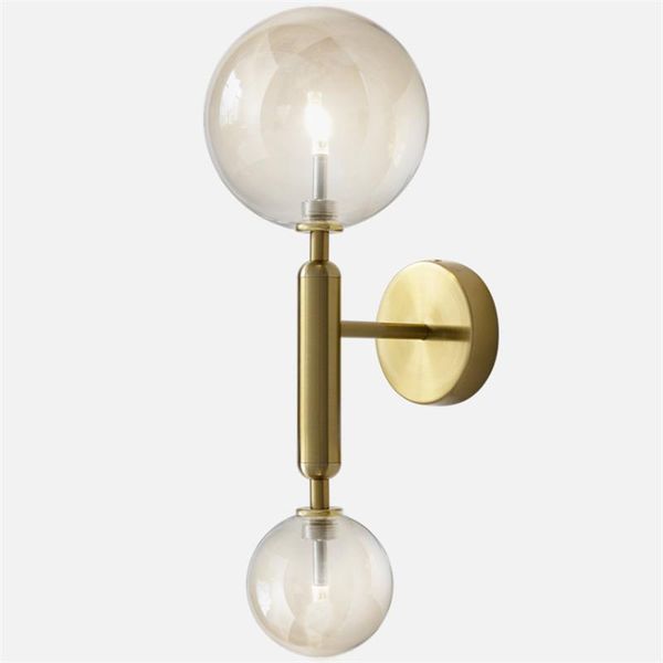 

wall lamp industrial all copper glass lamps bedroom stairs down bedside study indoor luxury sconces lights lighting