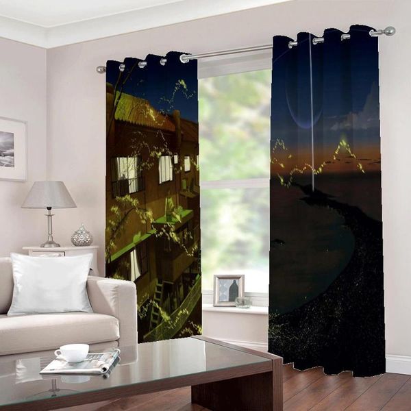 

curtain & drapes modern 3d blackout curtains hd custom po retro sailing ship for living room bedroom large window sets