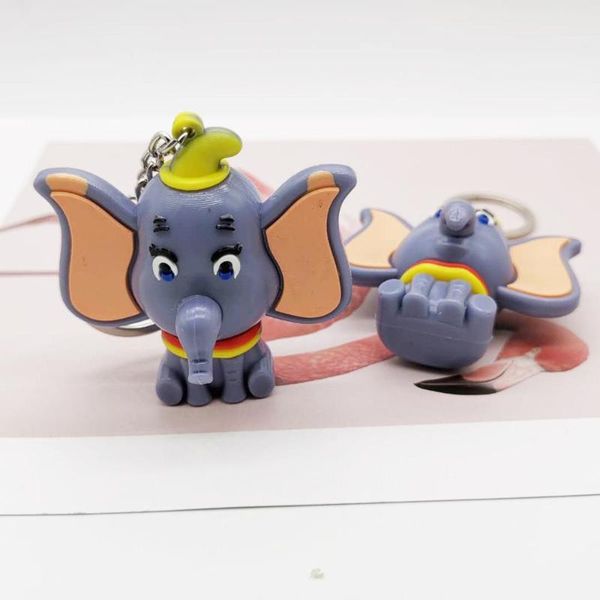 

keychains 2021 selling elephant keychain bag pendant soft glue summer children anti-mosquito key ring accessories, Silver