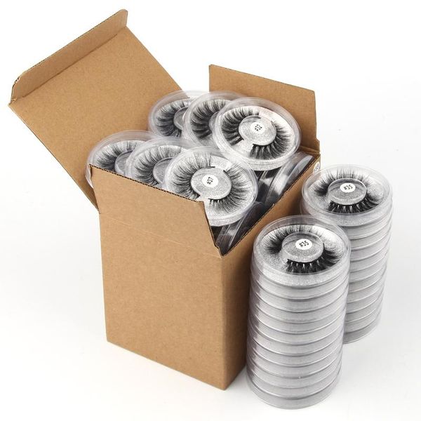 

wholesale mink eyelashes 4/10/20/100pcs natural false lashes messy fake makeup soft thick in bulk