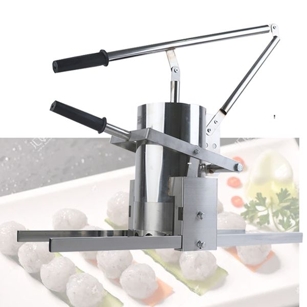 

2021 new stainless steel hand press meat ball fish meatball machine vegetable maker