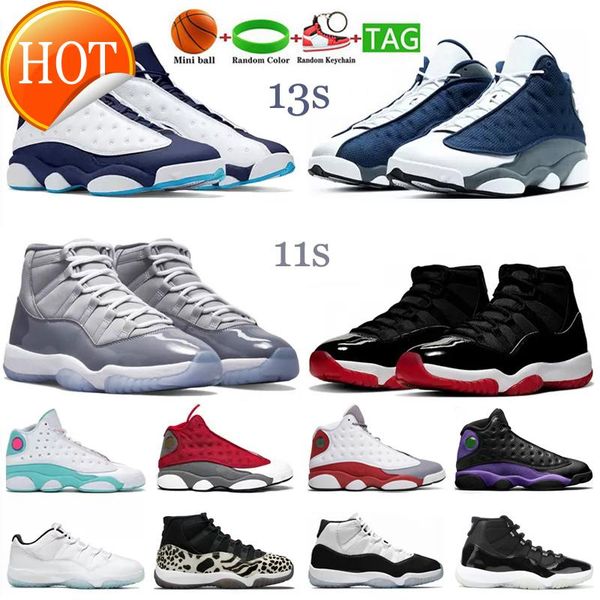 

11 13 jumpman basketball shoes men women 11s cool grey bred concord 45 25th anniversary 13s obsidian red flint aurora green mens trainer b