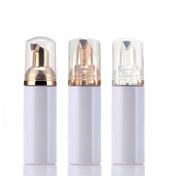 

30ml 50ml plastic bathroom el liquid soap foam dispenser clear makeup shampoo lotion containers bottles with silver storage & jars