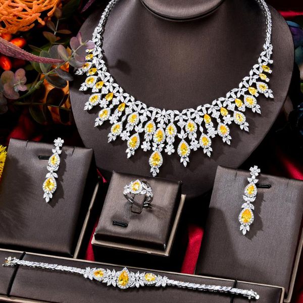 

earrings & necklace missvikki sparkly luxury blooming shiny blue bangle ring jewelry set brides wedding jewellery, Silver