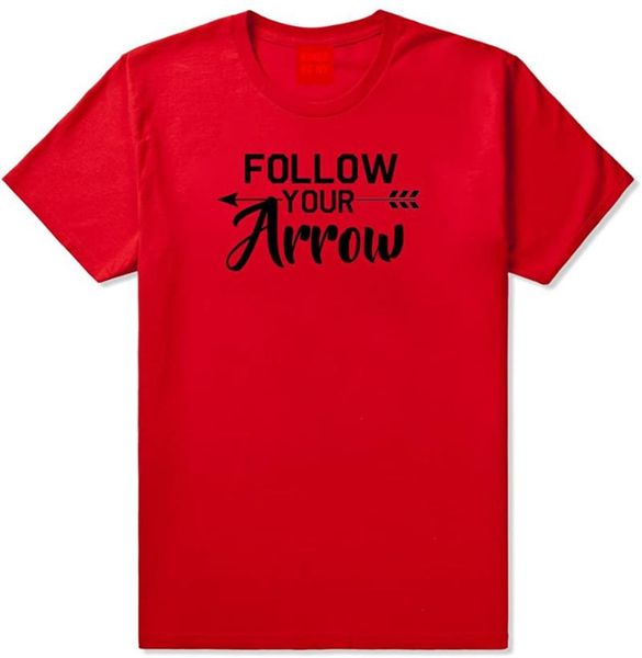 

men's t-shirts follow your arrow mens t-shirt, White;black