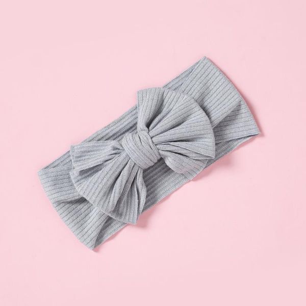 

hair accessories cute bows baby headband for children turban solid bow headbands girl band kids headwear born, Slivery;white