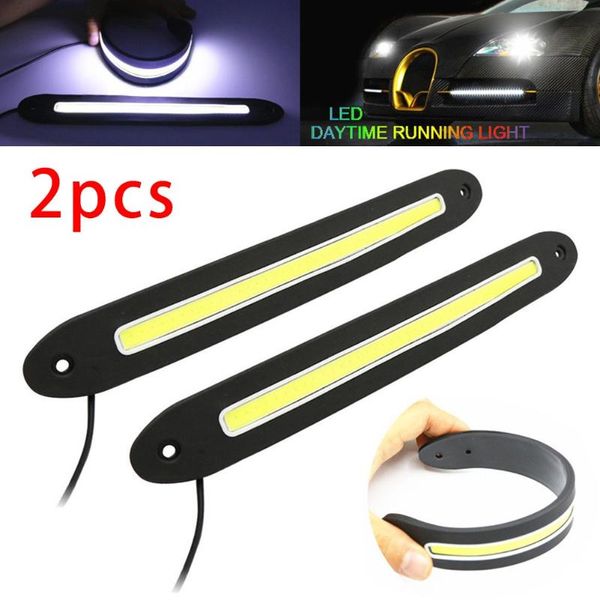 

26cm drl lights cob car dc 12v daytime running light driving fog lamp led emergency