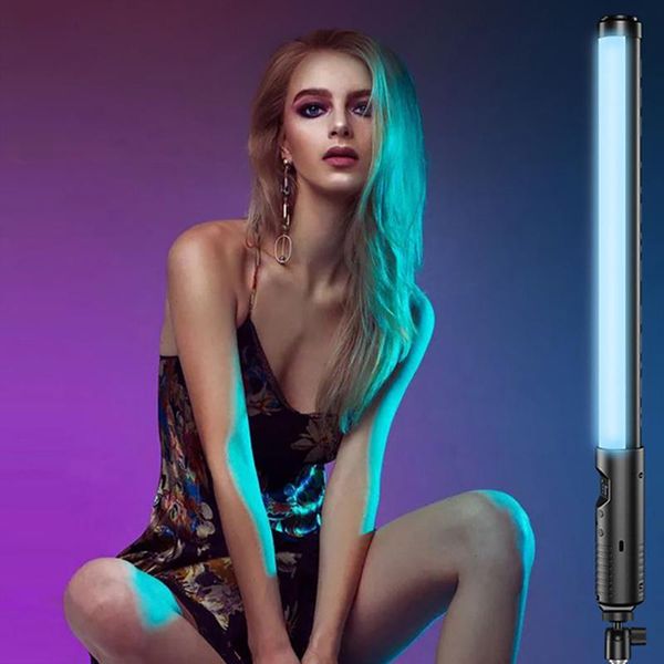 

flash heads portable rgb colorful led stick fill light handheld 15w 6500k speedlight pographic lighting live selfie