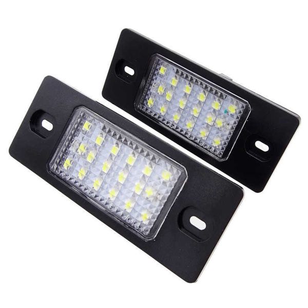 Jiuwan 1 Pair Белый 18smd Светодиодный номер Номер Лицензионные фонари для VW Touareg Tiguan Golf 5 Passat B5 Auto Lamp Автомобиль