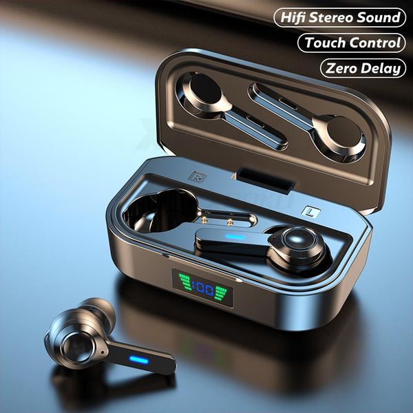 

bluetooth 5.0 earphones with microphones 9d hifi bass earbuds wireless headphones ipx6 waterproof sport