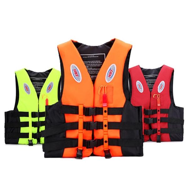 

life vest & buoy universal outdoor swimming boating skiing driving survival suit reflective jacket for children with whistle belt
