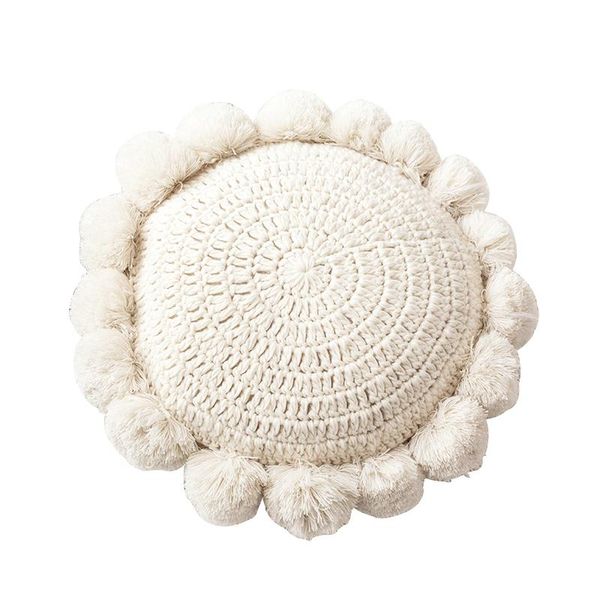 

cushion/decorative pillow nordic ball round knitting cushion sofa head cushions home decor decorative pillows for bed