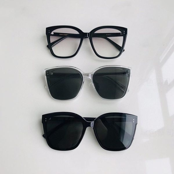 

sunglasses 2021 korea gabee gentle frames acetate men's and women's square big box glasses, White;black