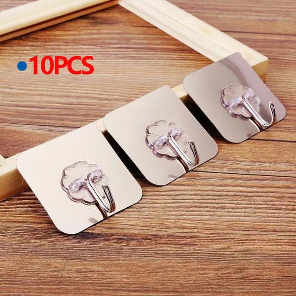 

non-trace hook strong transparent bedroom simple kitchen pvc acrylic self adhesive door wall hangers hooks bathroom & rails