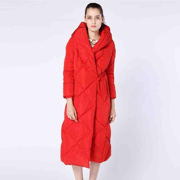 

women's down & parkas bread style longer coats winter fluffy hooded coat female thicker warm jacket wy271, Black