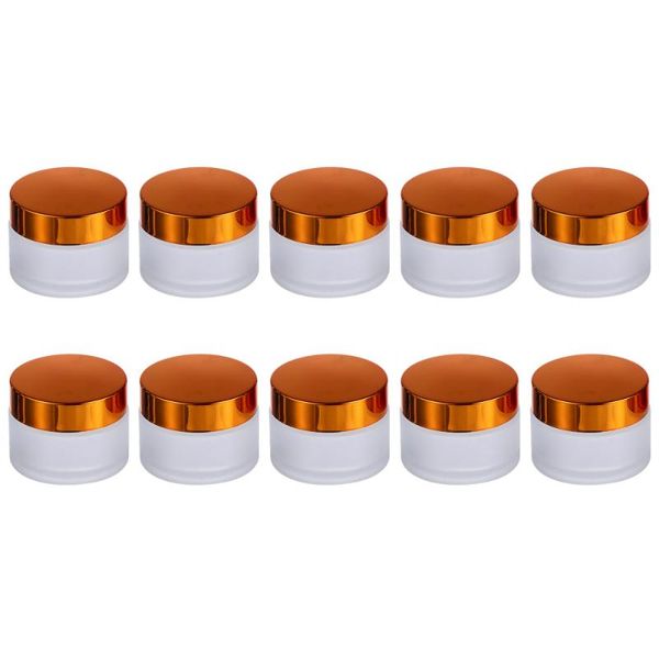 

storage bottles & jars 10pcs 30g cream glass dispenser cosmetic matte refillable