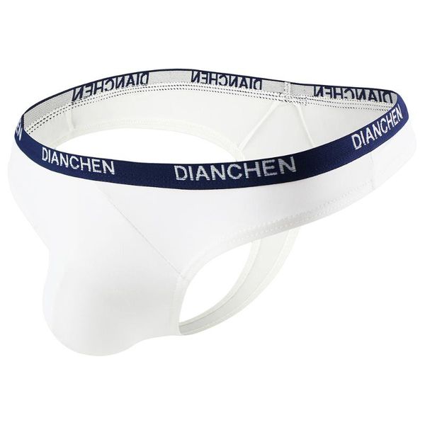 

underpants briefs men underwear elastic ice silk jock strap breathable thong pouch panties male g-strings t-back man, Black;white