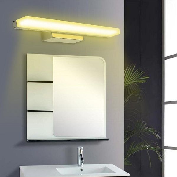 

wall lamp led light bathroom mirror warm white /white washroom fixtures acrylic 9w 40cm makeup