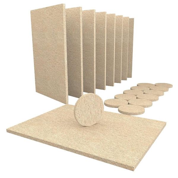 

furniture accessories nocm-8 large self stick felt sheets 12 round pads to protect hardwood floors&furniture