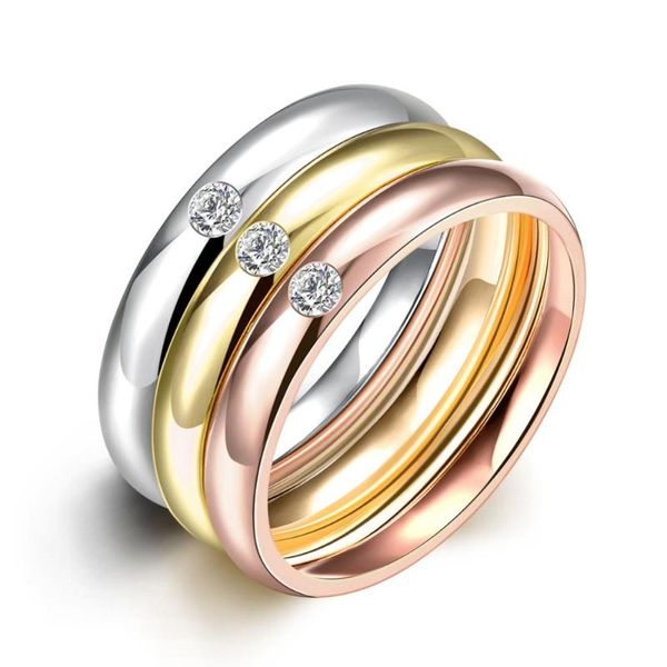 

wedding rings classic simple matte narrow/wide stainless steel for women trendy ring rose gold color band jewelry gift, Slivery;golden