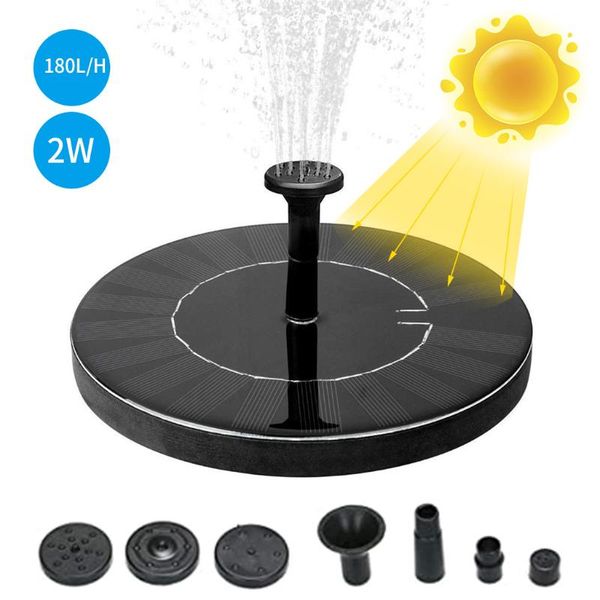 

solar fountains pump 2w water standing panel kit for pond pool garden decorations