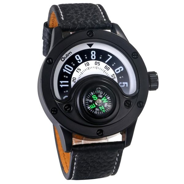 

wristwatches lancardo men's watches round quartz clock multi-function compass man's wristwatch montre vintage homme watch, Slivery;brown