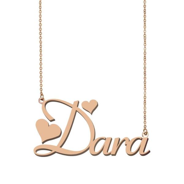 

pendant necklaces dara name necklace, custom necklace for women girls friends birthday wedding christmas mother days gift, Silver