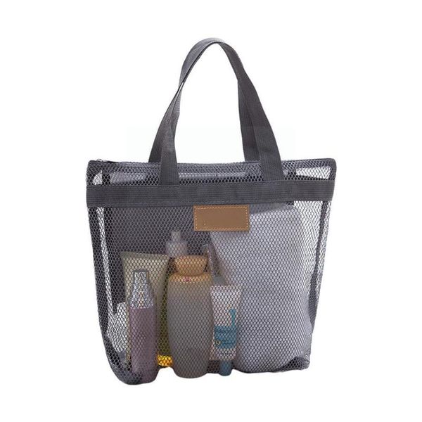

storage boxes & bins travel transparent mesh portable shoulder bag fresh swimming practical girl beach summer wash makeup outdoor f6c8