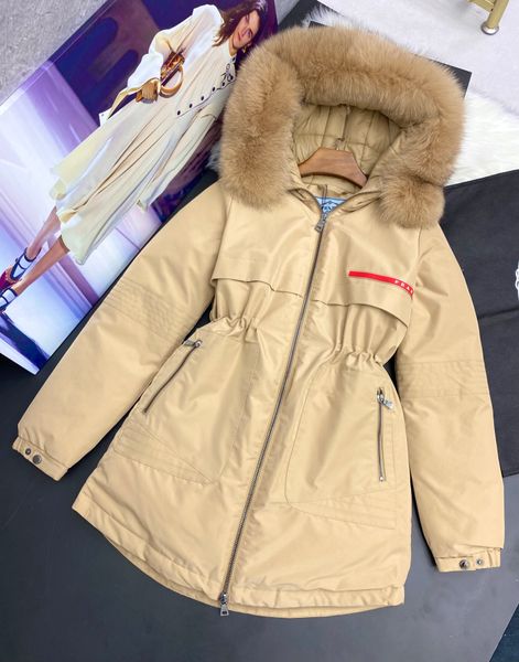 

womens down jacket winter designer parkas fashion coats long hooded casual outdoor feather outwear ladies thicken a25h, Black