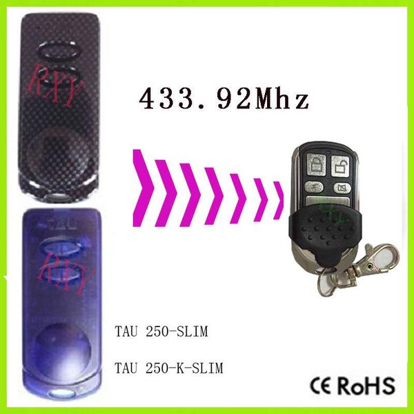 

remote controlers tau 250-slim 250-k-slim 250k-slimc control 433.92mhz compatible transmitter gate garage door 433mhz