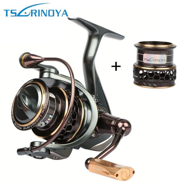 

baitcasting reels tsurinoya jaguar spinning fishing 9bb 5.2:1 double metal spool left/right hand sea lure reel 1000 2000 3000