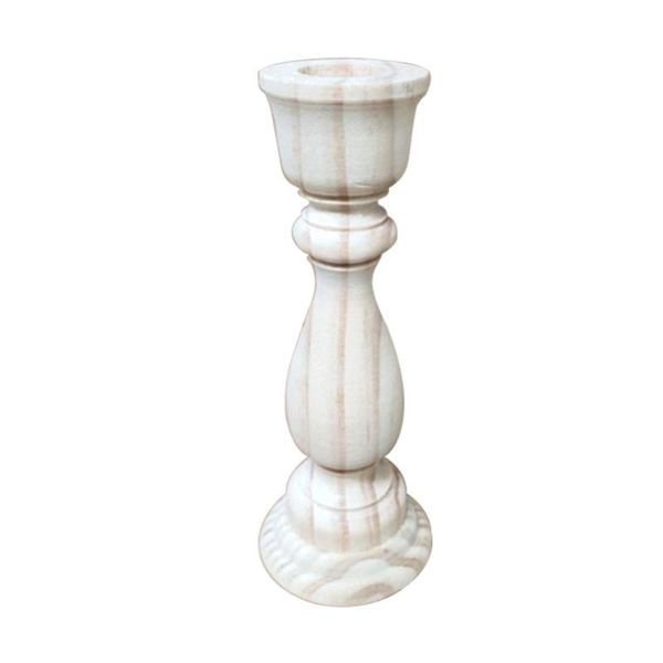 

candle holders home decor wedding el retro dining room coffee table pillar stand party supplies deskhandmade wood candlestick holder