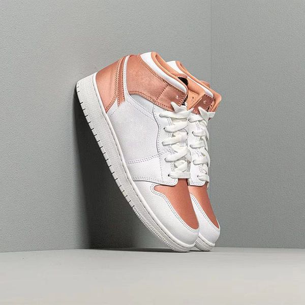 

jumpman women's basketball shoes 1 s white/rose gold outdoor sportswwdnhoyd