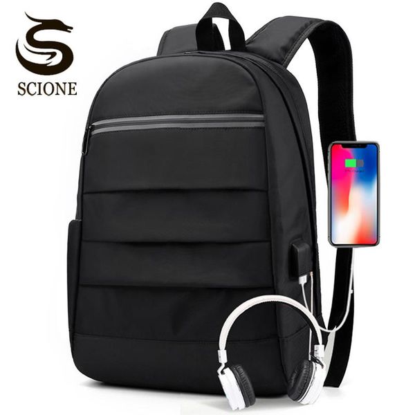 

backpack 14 inch lapmen usb charging school bag collage students notebook backpacks large business travel rucksack xa168m