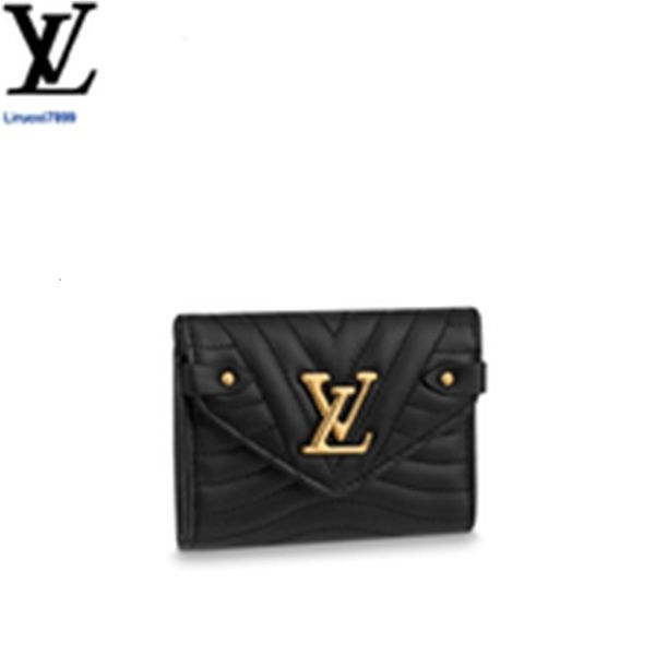 

phone brand designer luxury j5b3 m63427 wave card compact wallet women real leather long holders wallets chain wallet pouches key cases purs, Red;black