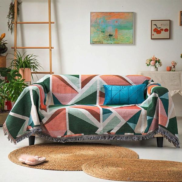 

blankets european style sofa knitted blanket lightweight air conditioning towels warm office nap shawl home living room decor