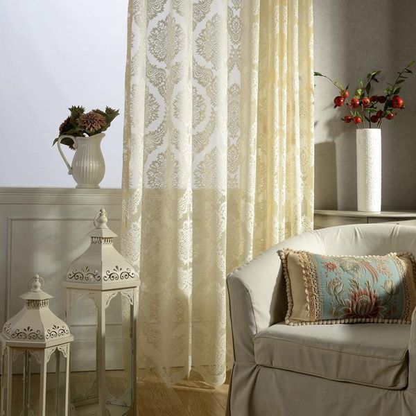 

curtain & drapes vienna damascus gauze tulle for living room bedroom modern minimalist european style solid color jacquard