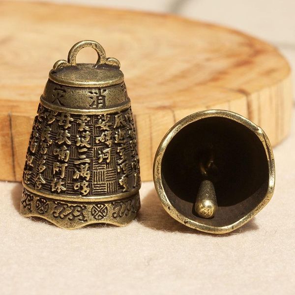 

decorative objects & figurines brass handicraft die casting drop magic bell key car button bronze scripture good luck creative gift decorati