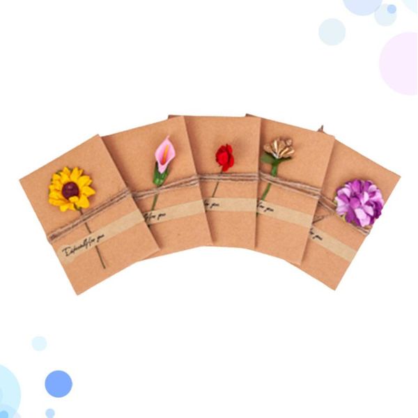 

vintage kraft flower greeting cards beautiful holiday for birthday valentine's day teacher's (sunflower large