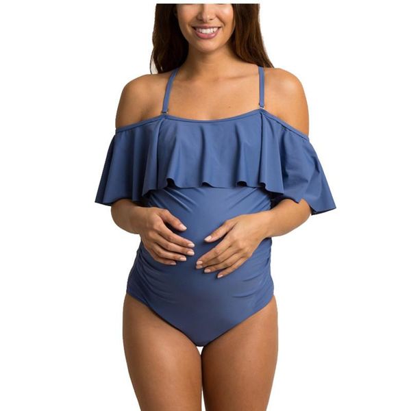 

one-piece suits maternity women swimwear summer one pieces pregnancy swimsuit beach bikini bathing bodysuit clothes for pregnant d0083