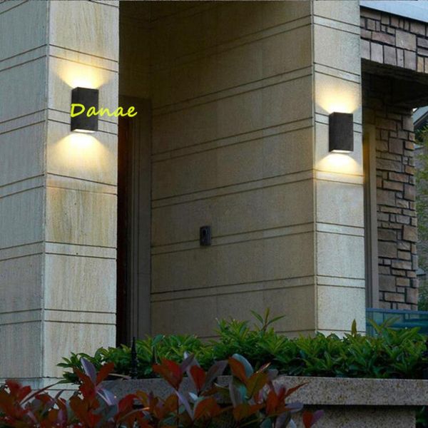 

outdoor wall lamps yrank ip65 6w 12w cob led lamp indoor lighting for garden courtyrad porch light ac110-240v dimmable