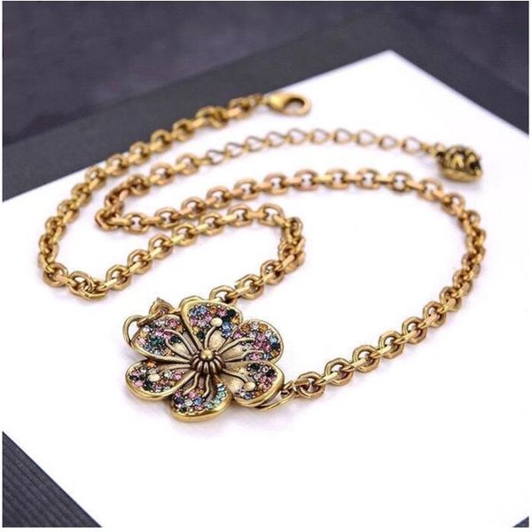 

european luxury jewelry g letter copper necklace gift, Silver