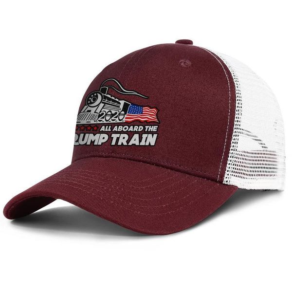 

all aboard the trump train 2020 army_green for men and women trucker cap baseball cool designer design your own hats, Blue;gray