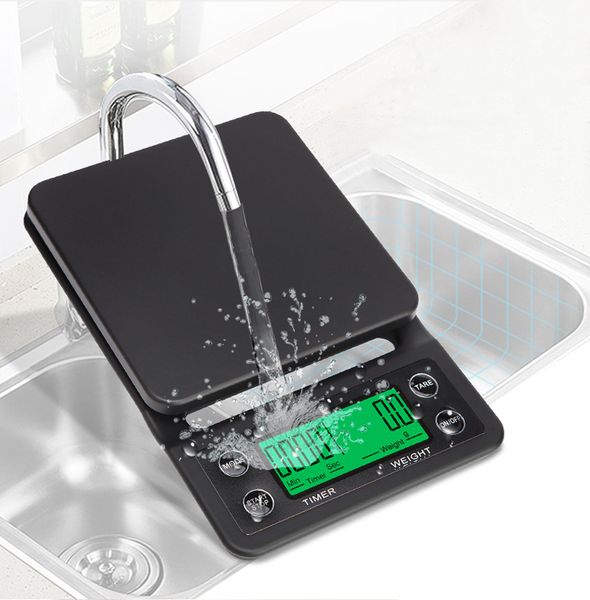 

household drip coffee scale with timer 0.1g high precision electronic scales digital kitchen food scale lcd weight balance