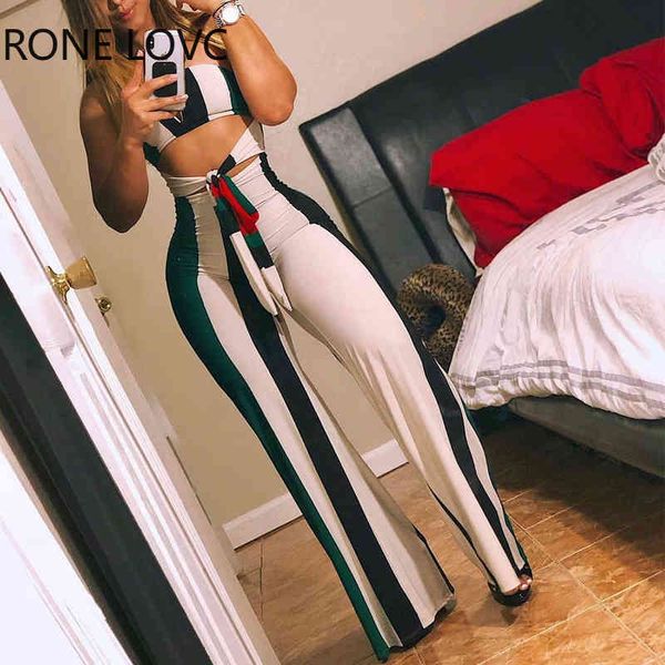 

women skinny striped colorblock lace up cutout bandeau jumpsuit summer romper jumpsuit, Black;white