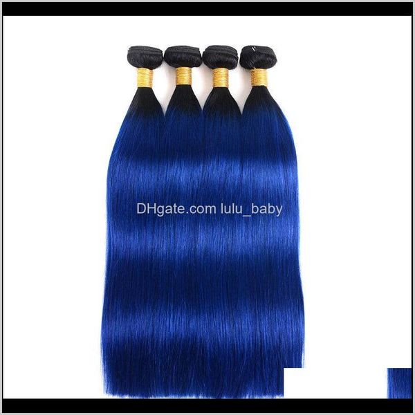 

brazilian weaves ombre bundles 1bblue straight body wave extensions 3 4bundles fa4bi nkccr, Black