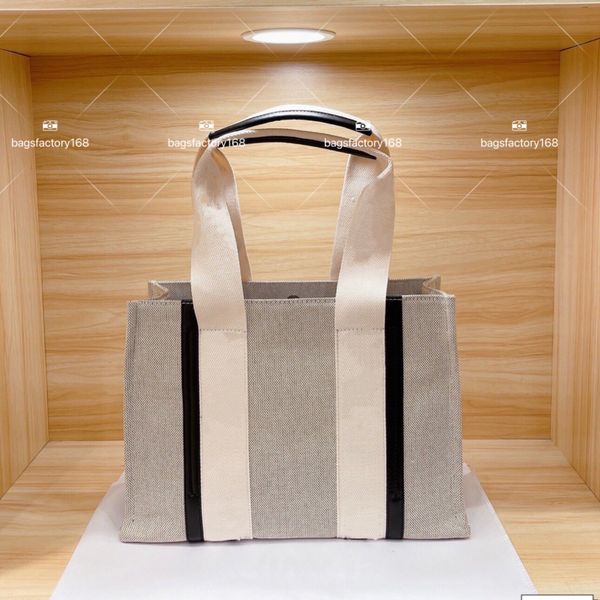 

classic design tote bag canvas patchwork shopping bags with large volume simple letter decoration package leisure handbag